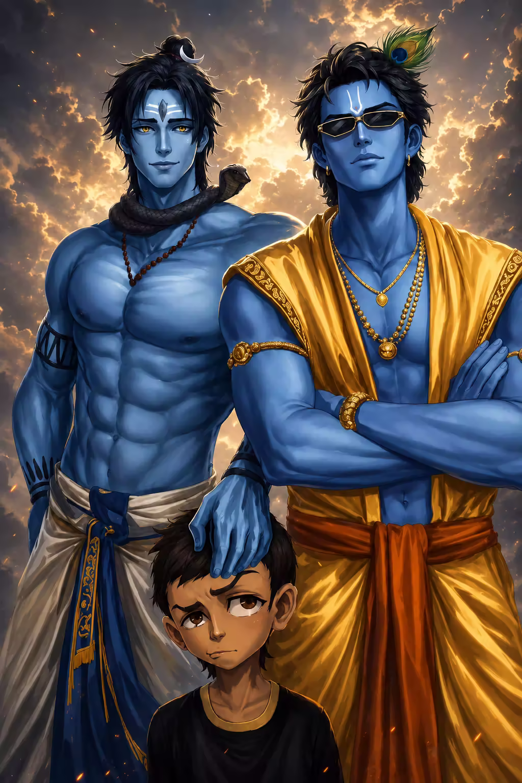 Shiva and Krishna